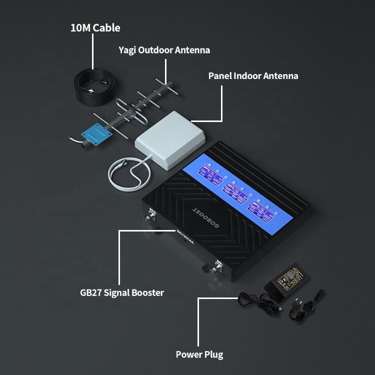 LTE 4G B20/B8/B3/B1 2G 3G 4G Four Bands Four 800 900 1800 2100 MHz mobile signal band phone signal amplifier booster repeater